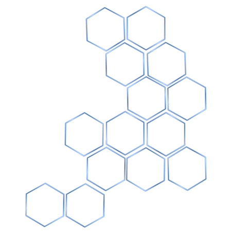 Blue Hexagon Pattern