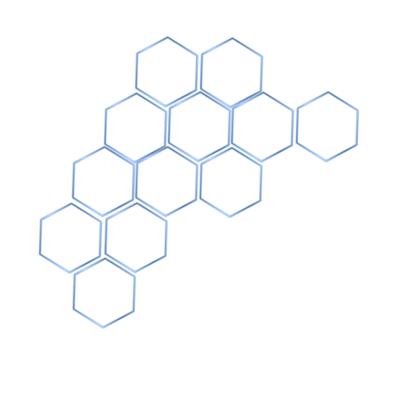 Blue Hexagon Pattern