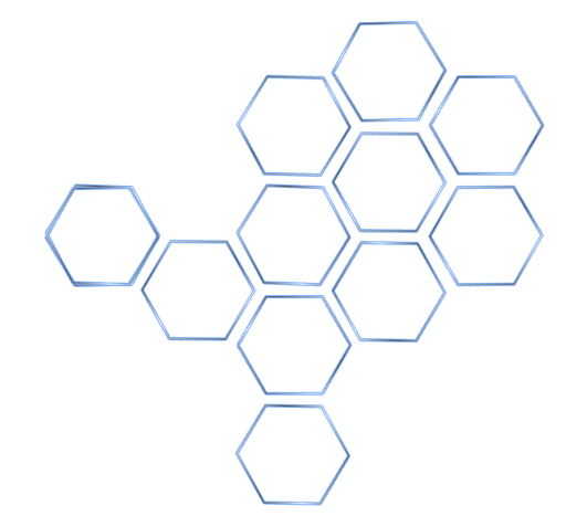 Blue Hexagon Pattern