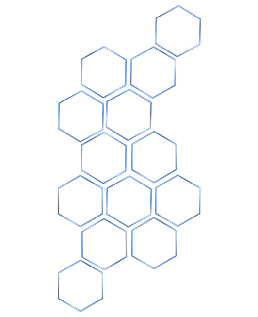 Blue Hexagon Pattern