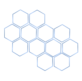 Blue Hexagon Pattern