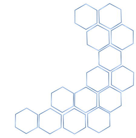 Blue Hexagon Pattern